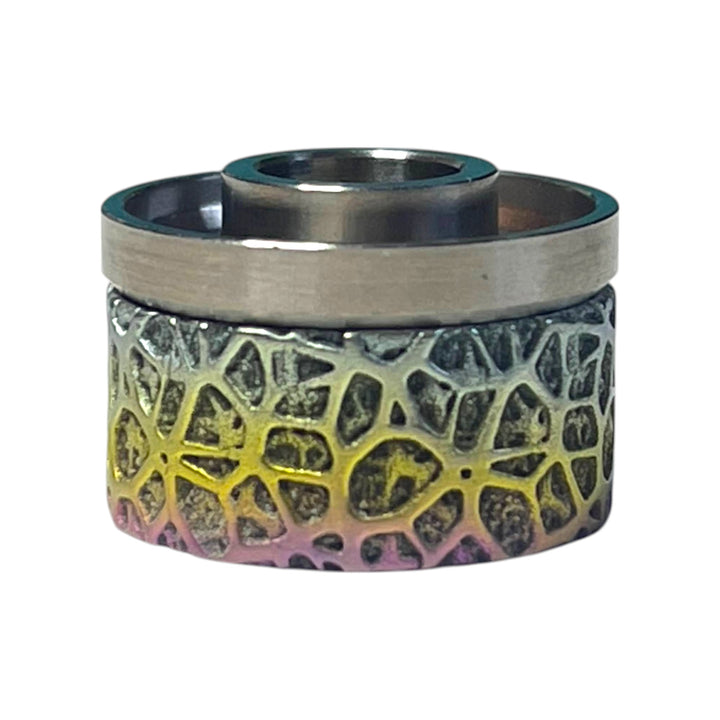 Iridescent MULTILAYER titanium cap engraved for Antiquity V2 #ANTV2 048