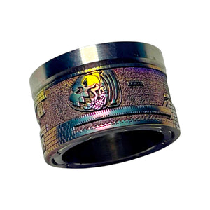 Iridescent MARIO titanium cap engraved for Antiquity V2 #ANTV2 047
