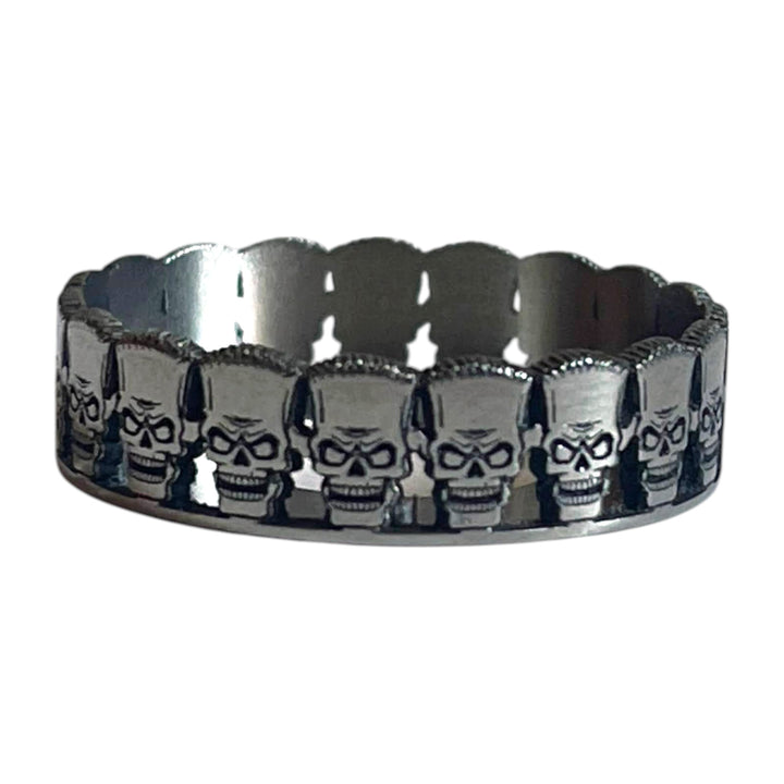 ULTIMATE TITANIUM RING - BART SKULLS - 22mm
