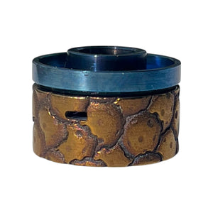 GOLD and BLUE titanium cap engraved for Antiquity V2 #ANTV2 54
