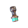 Drip Tip 510 FORMA NOVA - BLUE & BRONZE BART SKULLS #13