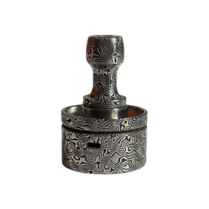 Full Damascus 2025 Titanium Drip Tip and Antiquity V2 cap