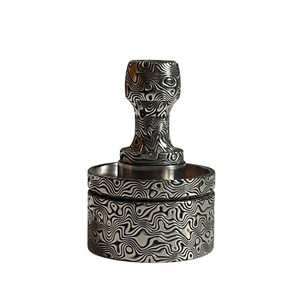 Full Damascus 2025 Titanium Drip Tip and Antiquity V2 cap