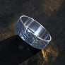 Close-up of the cratered Lunar pattern on Wowsers beauty ring W084