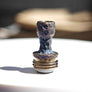 Close-up of the Moon Micro engraved titanium Boro drip tip