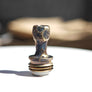 Close-up of the Moon engraved titanium Boro drip tip