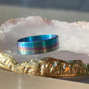 Beauty Ring RAINBOW Titanium 22/24 mm Wowsers #W042