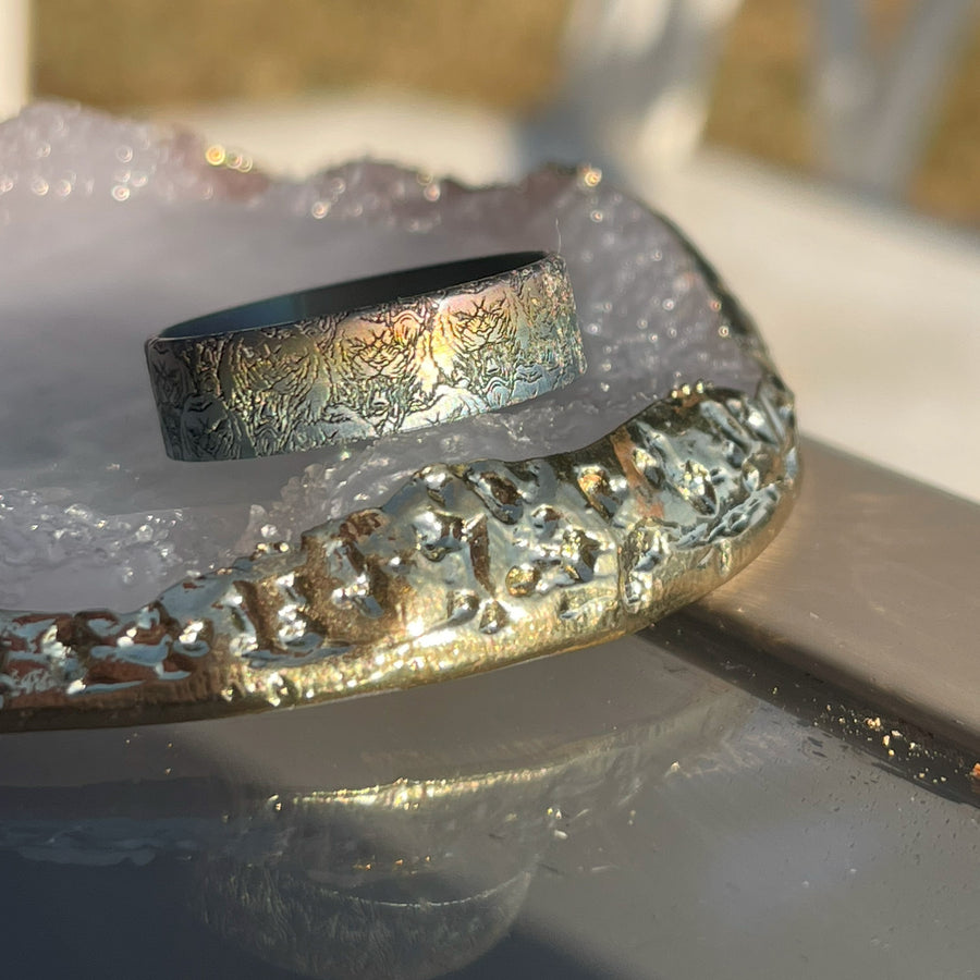 Beauty Ring RAINBOW TIGGER Titanium 22/24 mm Wowsers #W044