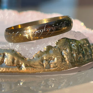 Beauty ring 22/24.5mm Titanium Goldy LOTR Edition #W045