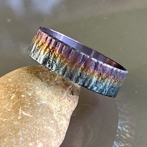 Rainbow Wood Titanium Beauty Ring 22/24 mm Wowsers #W051