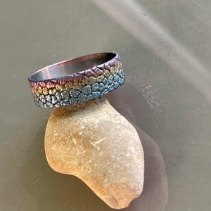 Rainbow Earth Titanium Beauty Ring 22/24 mm Wowsers #W052