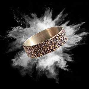 art of work for this amazing titanium 22mm beauty ring. Unique iece engraved in France by Laser Custom Works.