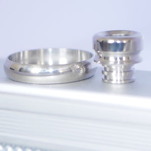 Beauty Ring & Drip Tip NUDE Titanium