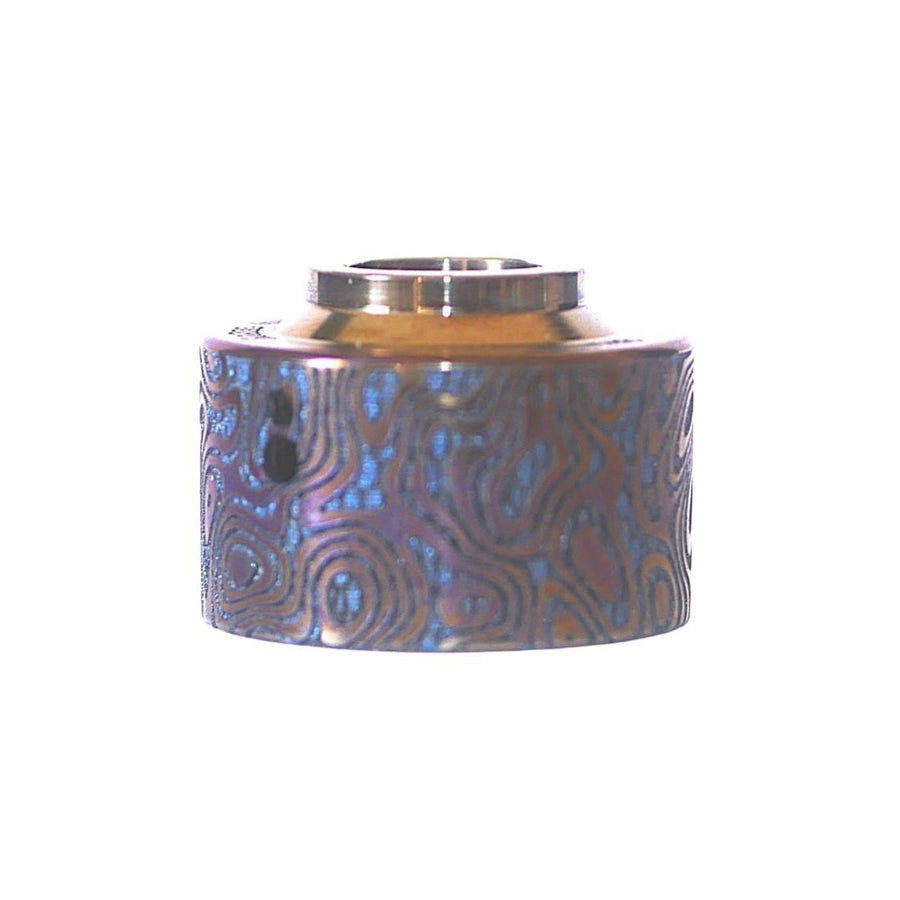 Venna Cap Titanium Damascus (Deep engraved)  - Damascus Haku Venna Cap Titanium Engraved #2B012
