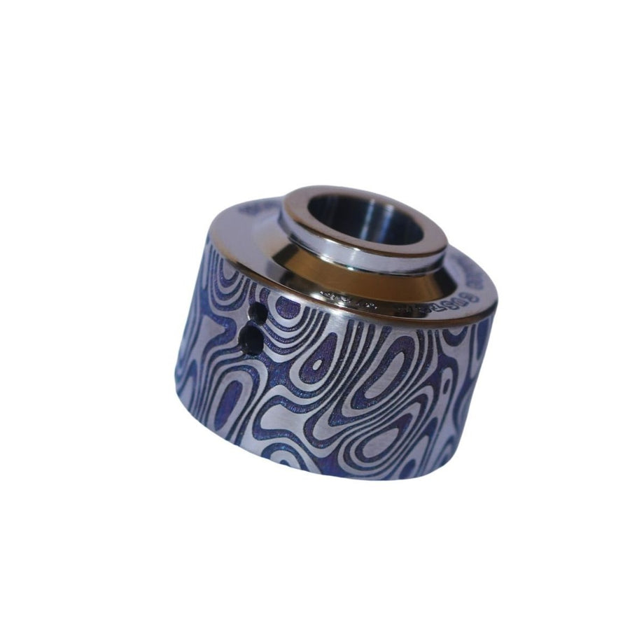 Damascus Venna Cap Titanium (Deep Engraved)  - Damascus Venna Cap Titanium #2B013