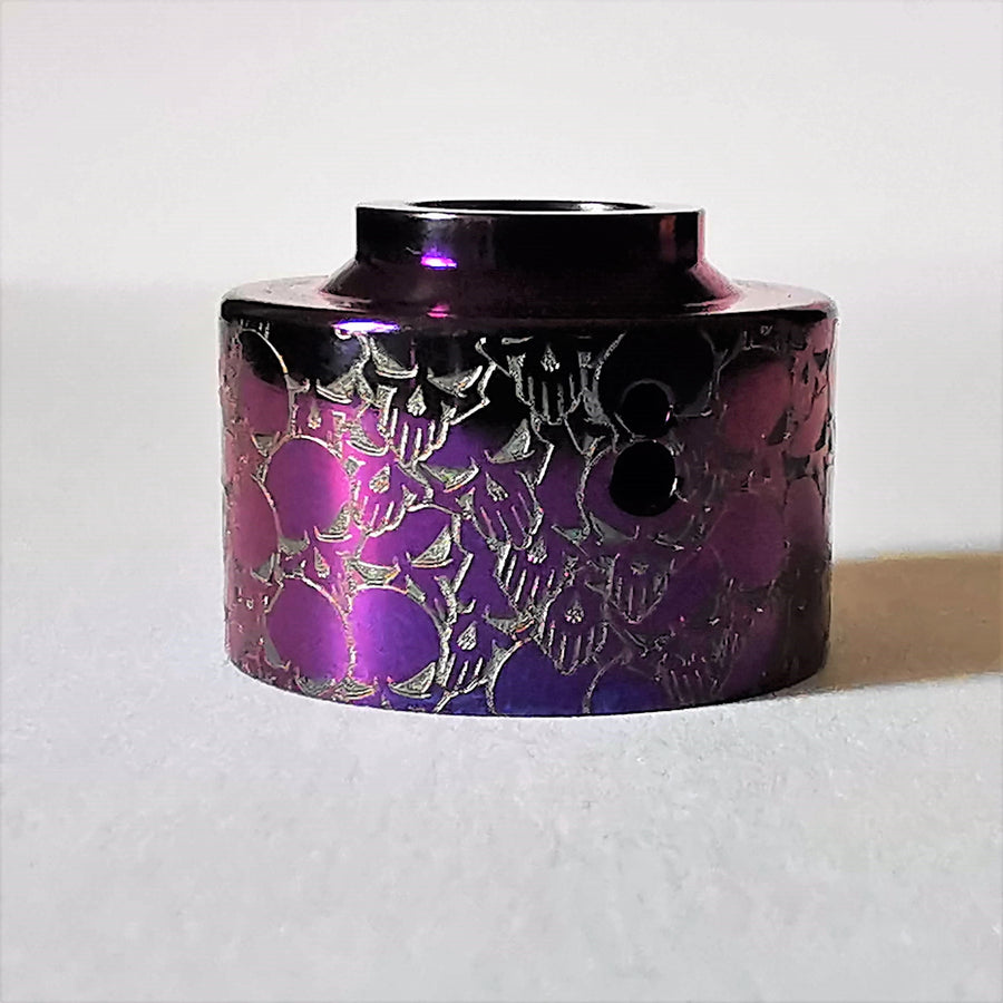 ReseT Skulls Venna Cap Titanium gravé  - ReseT Skulls Haku Venna Cap Titanium Engraved #23
