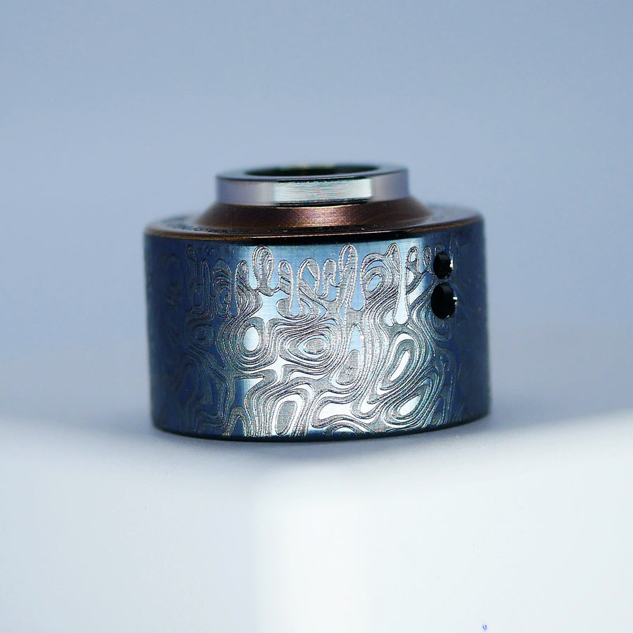 Damascus Venna Cap Titanium gravé  - Damascus Engraving #2BC028