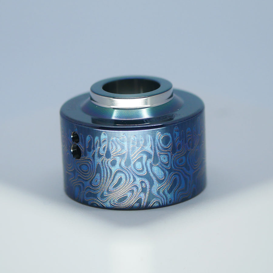 New Damascus Venna Cap Titanium gravé  - Damascus Engraving #2BC029