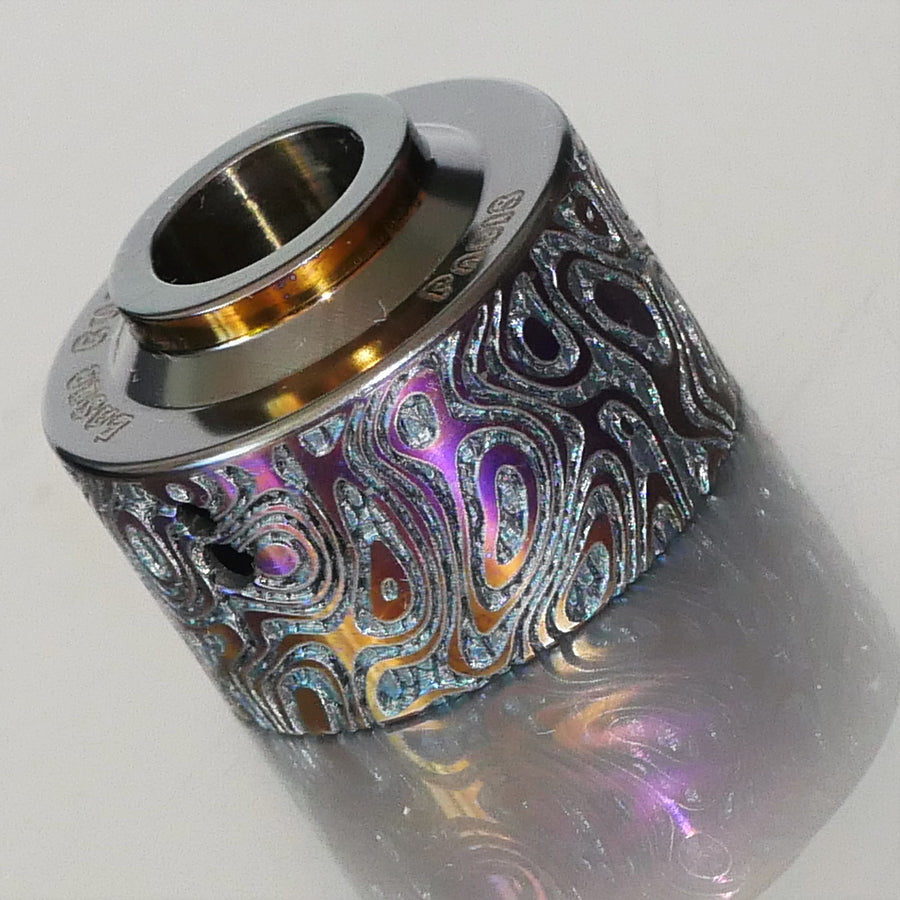 Damascus Fire Venna Cap Titanium  #2BC038