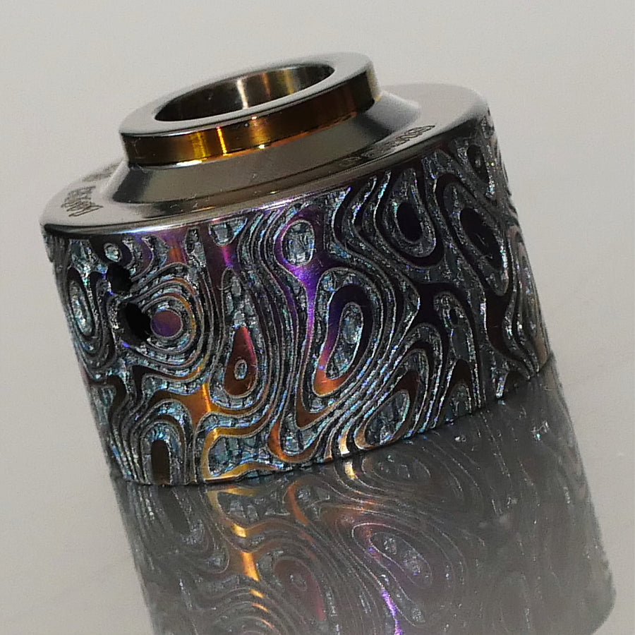 Damascus Fire Venna Cap Titanium  #2BC038