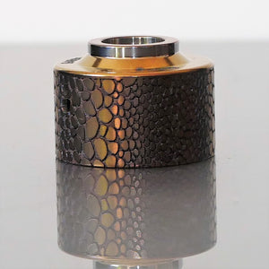 Brown Reptil Venna Cap Titanium Engraved #2BC040