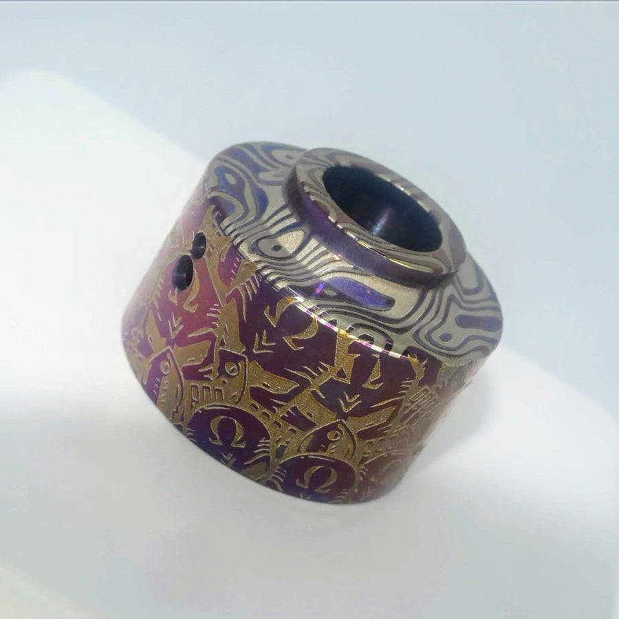 Haku Venna Cap Titanium DE (Deep Engraving) SVF Return Skulls #313