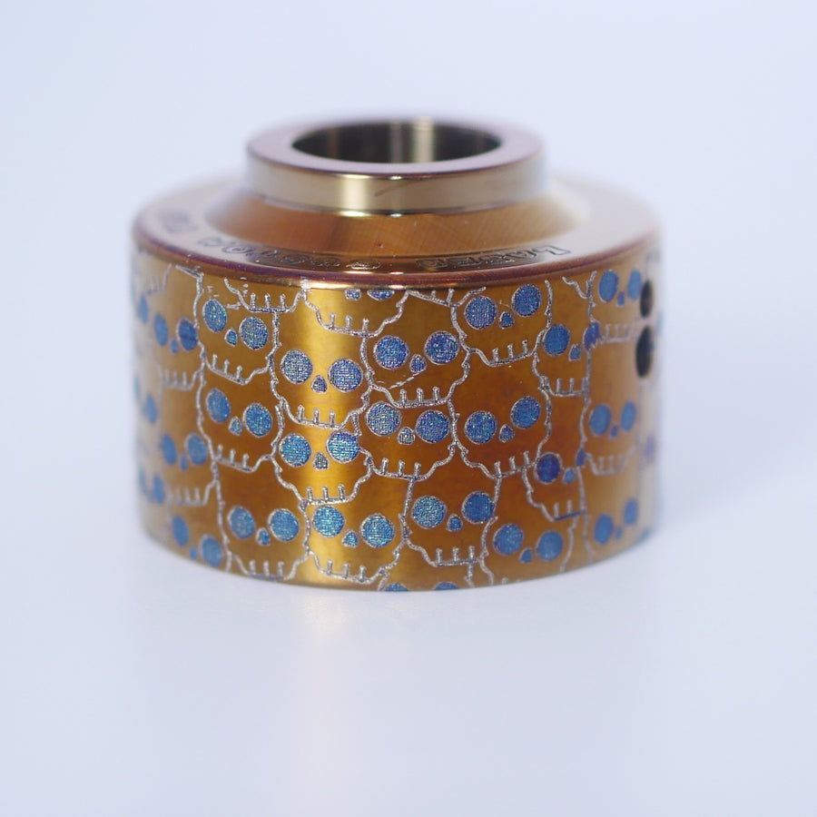 Haku Venna Cap Titanium engraved BART SKULLS #2B003
