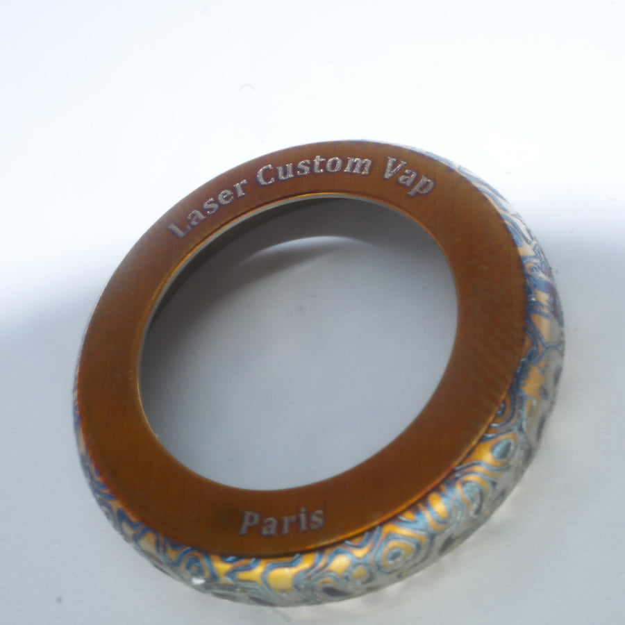 Titanium Beauty Ring 22 24 Laser Custom Vap on Divavap.com