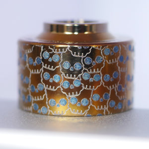 Haku Venna Cap Titanium engraved BART SKULLS #2B003