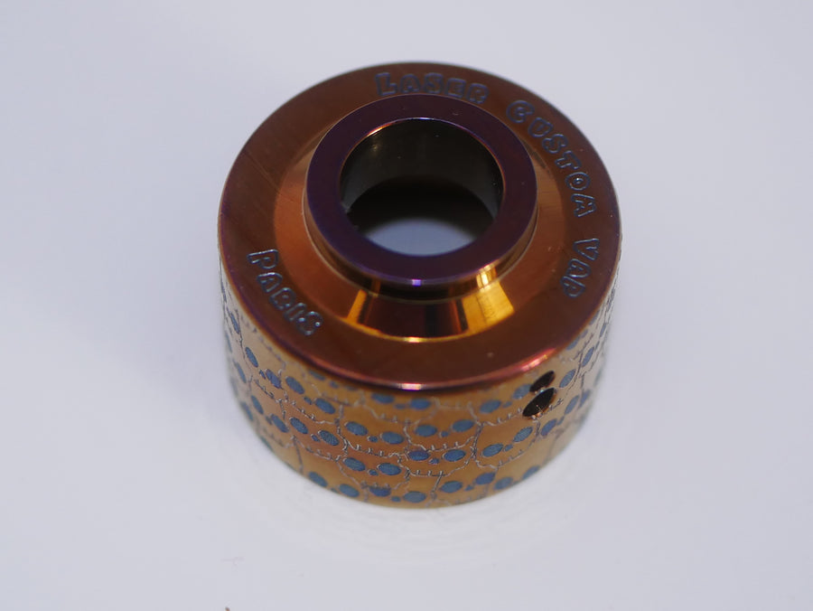 Haku Venna Cap Titanium engraved BART SKULLS #2B003