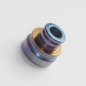 Bicolor Titanium drip tip by Laser Custom Vap Divavap.com