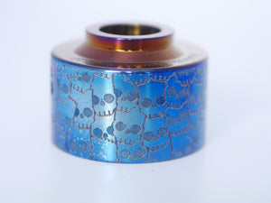 Venna Cap Titanium engraved BART SKULLS #2B004