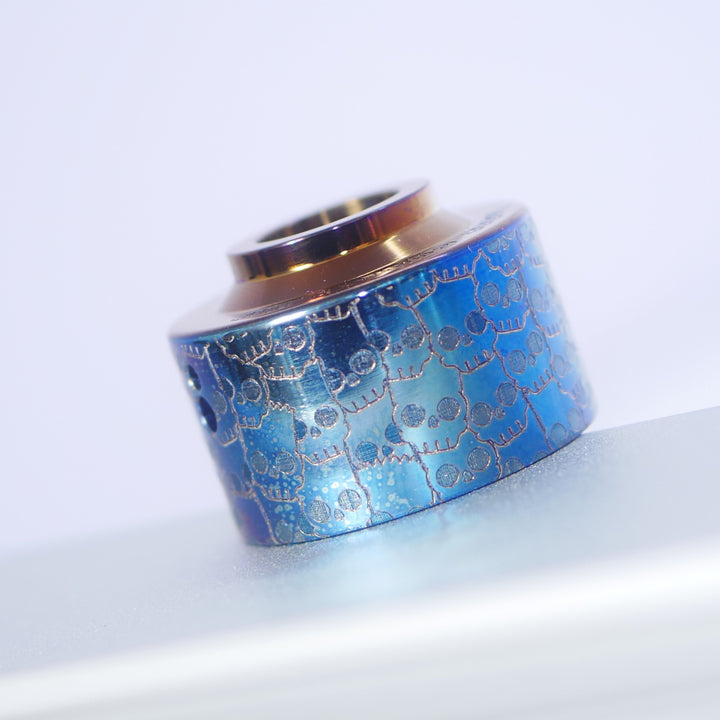 Venna Cap Titanium engraved BART SKULLS #2B004
