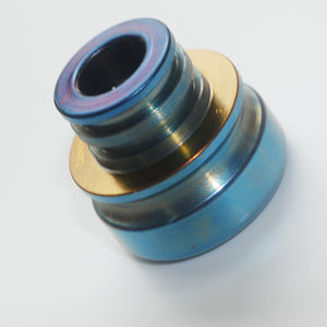 Bicolor Titanium drip tip by Laser Custom Vap Divavap.com