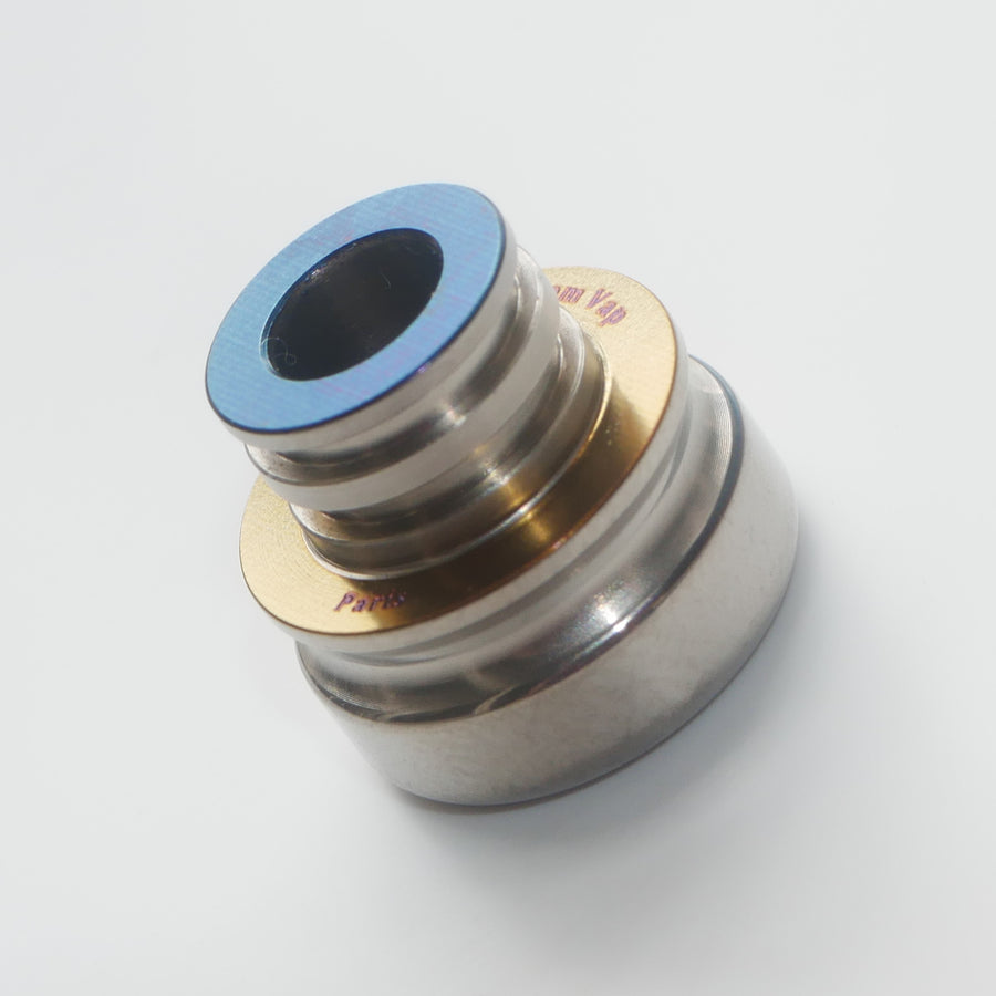 Bicolor Titanium drip tip by Laser Custom Vap Divavap.com