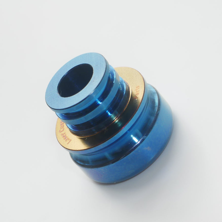 Bicolor Titanium drip tip by Laser Custom Vap Divavap.com