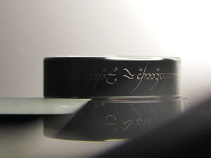Beauty ring Lord of the Ring en titanium noir 22/24 pour RDA et RTA et RDTA