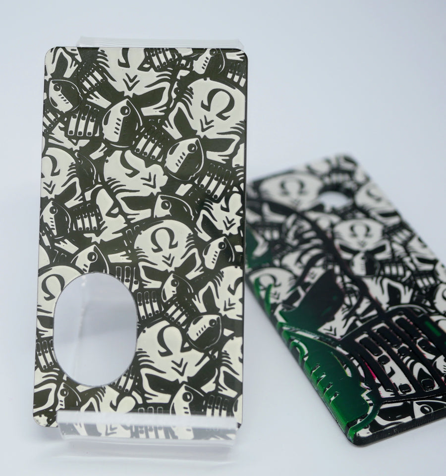 SvF V5 Engraved Panels Kit -  Portes gravées pour SvF V5 (Kit) - Black & White Helf Head