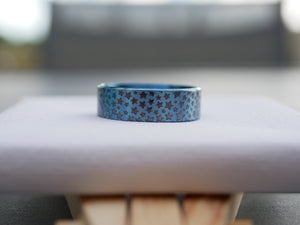All blue beauty ring Stars by Laser Custom World France. at a very affordable price.