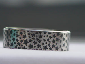 Beauty Ring Stars Dark Grey 22/24 Titanium #WS008