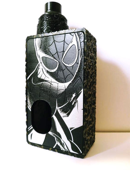 Porte gravée BF mod - Engraved BF Mod Panel - Spiderman Black and white