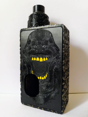 Porte gravée BF mod - Engraved BF Mod Panel - Ghostbuster black and yellow