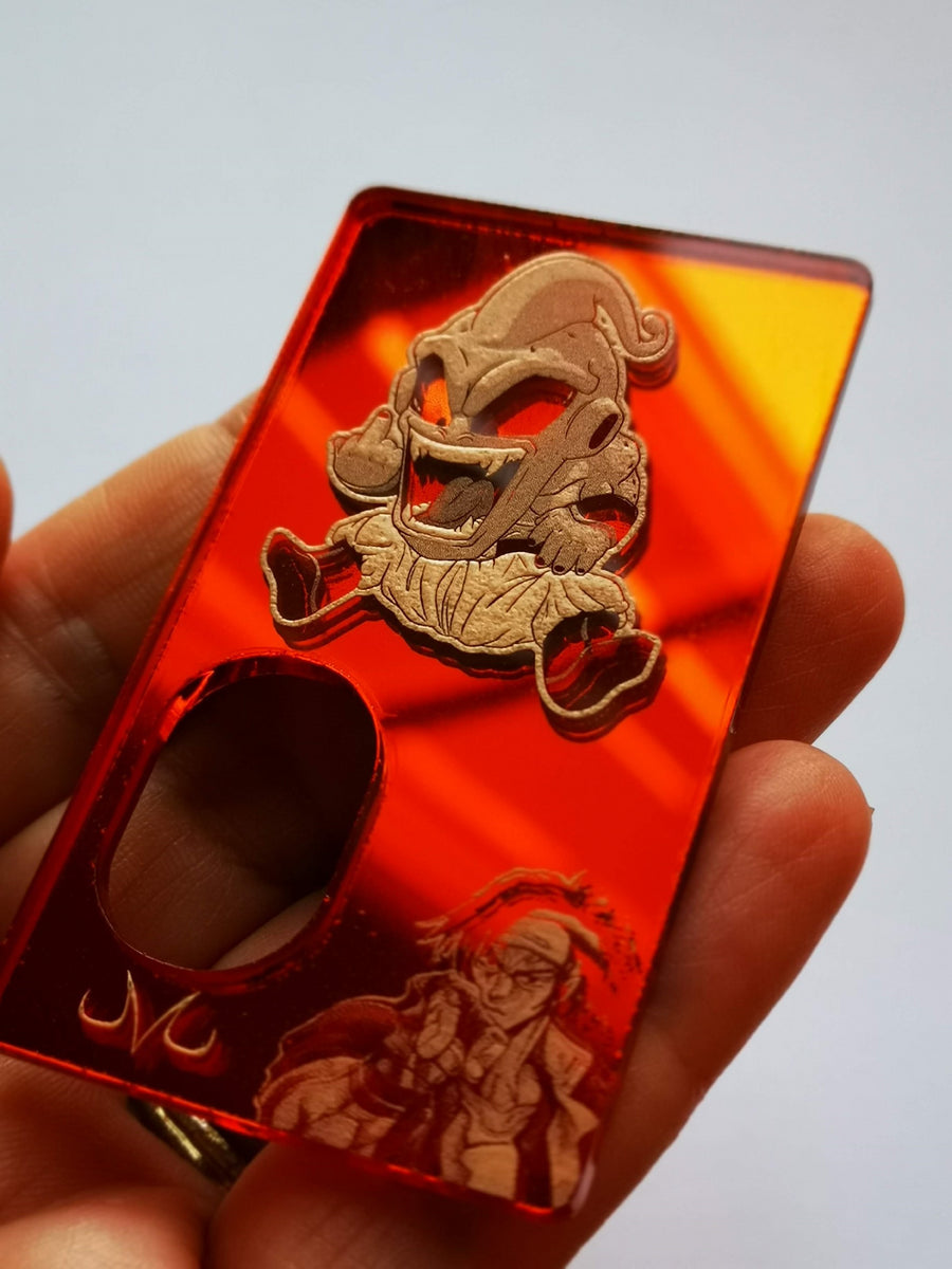 Porte gravée BF mod - Engraved BF Mod Panel - Mirror Orange monster