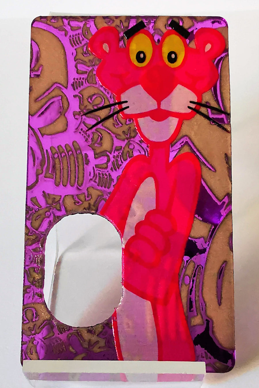 Porte gravée BF mod - Engraved BF Mod Panel - Pink Panther