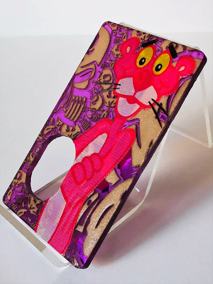 Porte gravée BF mod - Engraved BF Mod Panel - Pink Panther