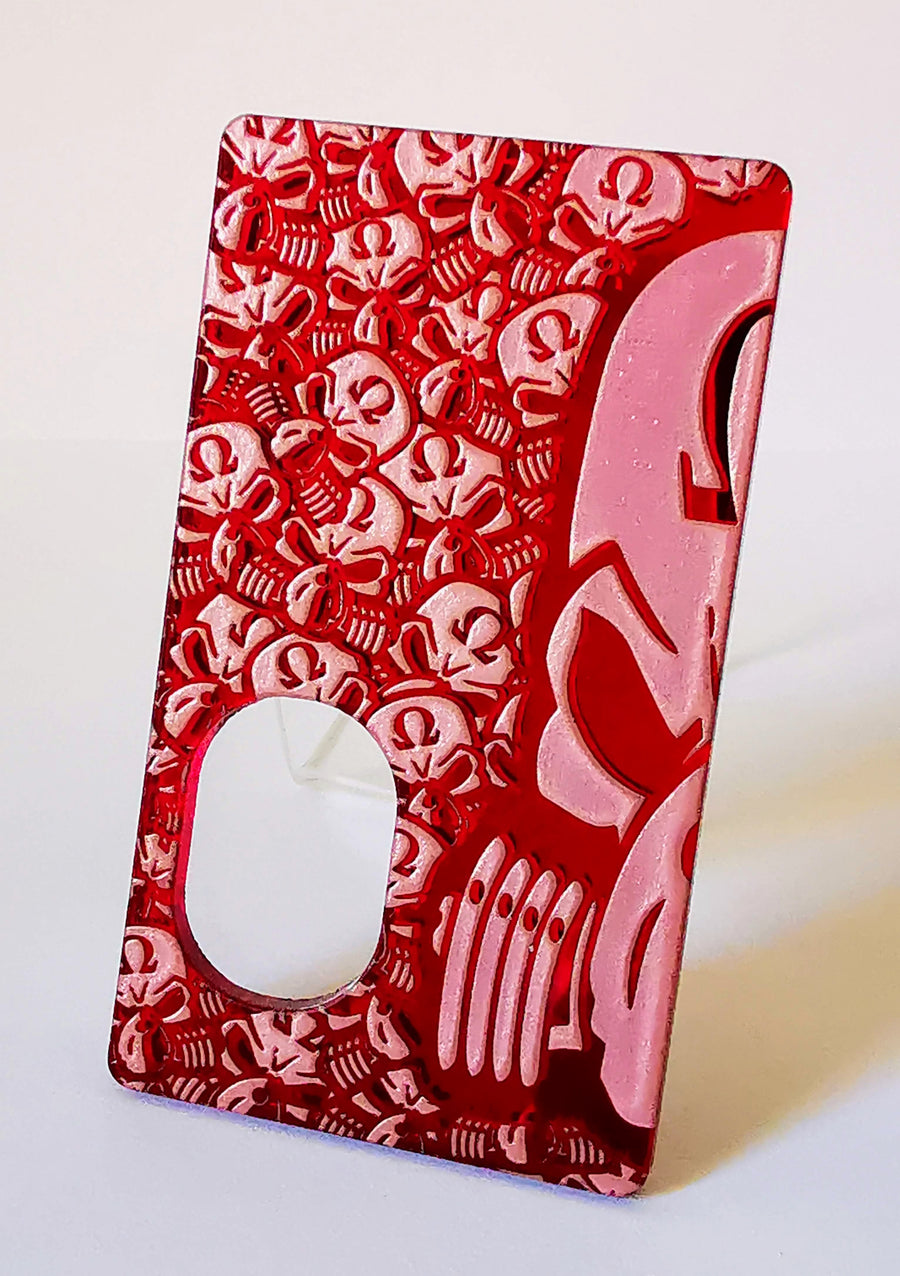 Porte gravée BF mod - Engraved BF Mod Panel - Red SvF hal Head