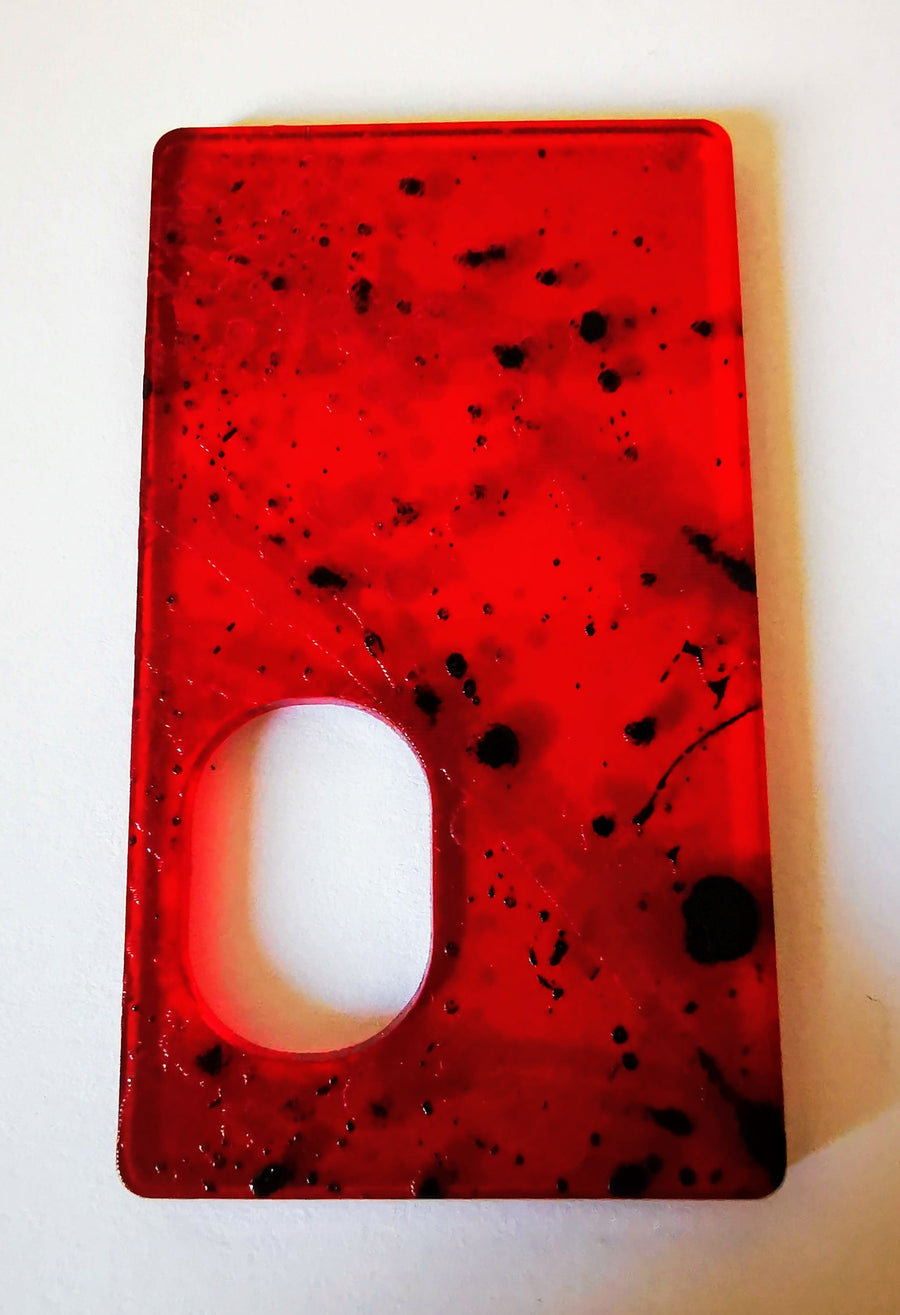 Porte gravée SvF V4 mod - Engraved BF Mod Panel - Red Splatter