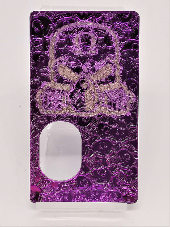 Porte gravée SvF V4  - Engraved SvF V4 Panel -  Central Head Purple