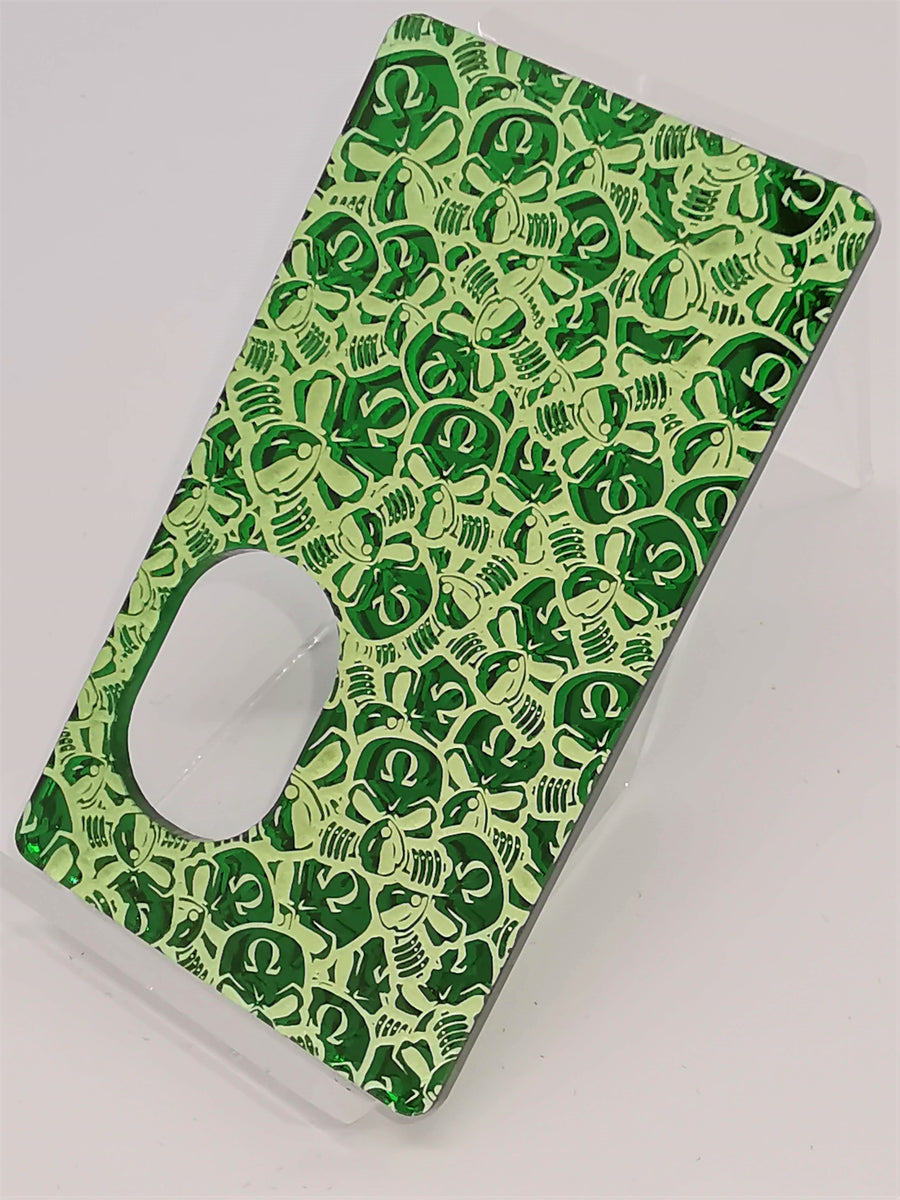 Porte gravée SvF Mods Original - Engraved SvF Panel - Green Little SvF Heads