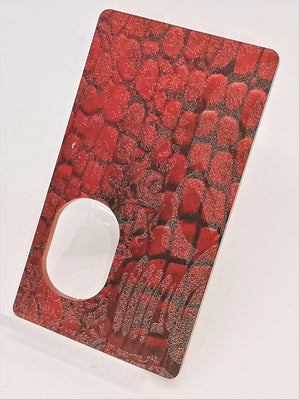 Porte gravée SvF Mods Original - Engraved SvF Panel - 2 half Heads Croco